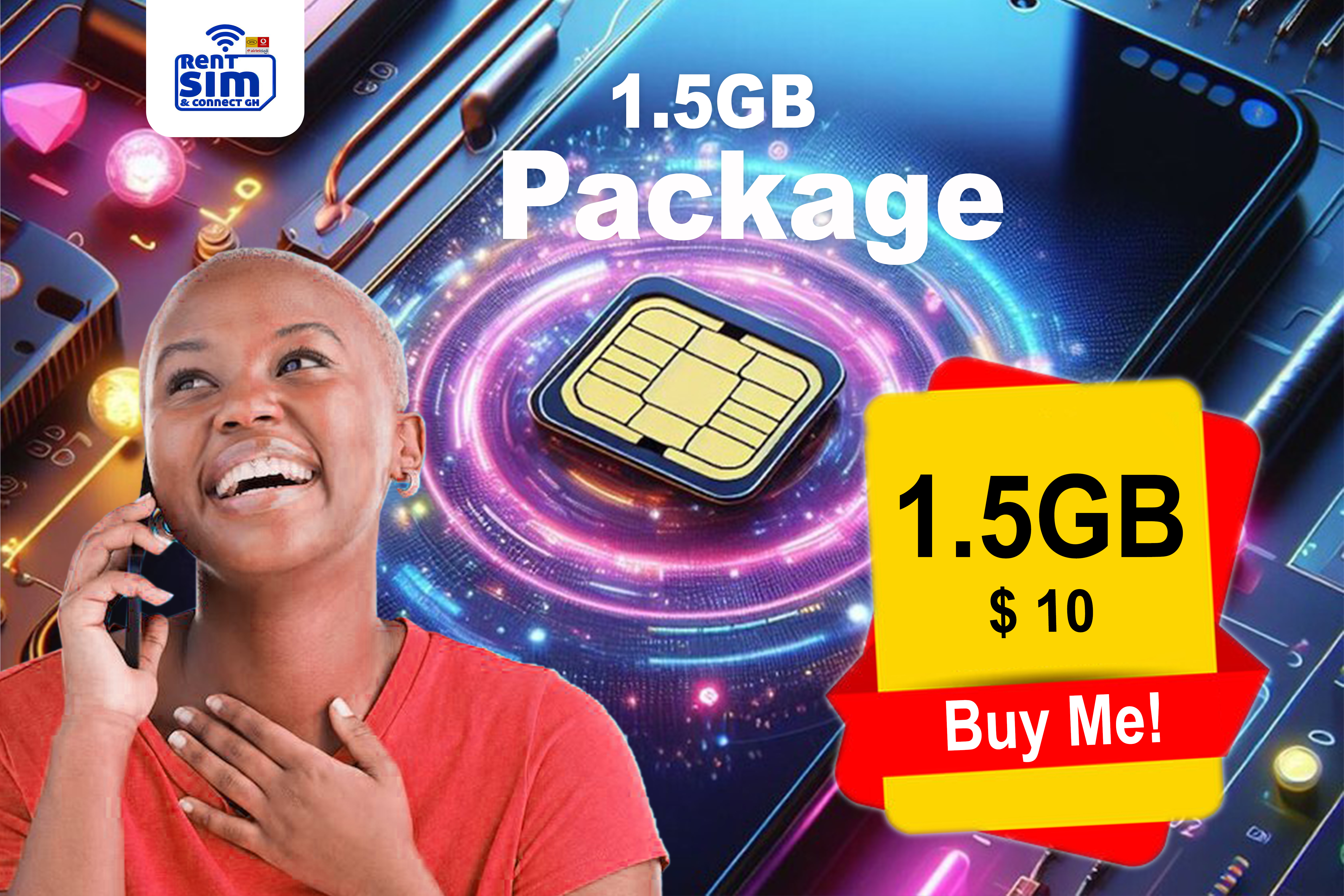 Sim Sales Rent SIM Card while in Ghana - Unlimited Internet & Calls - RentSimConnect