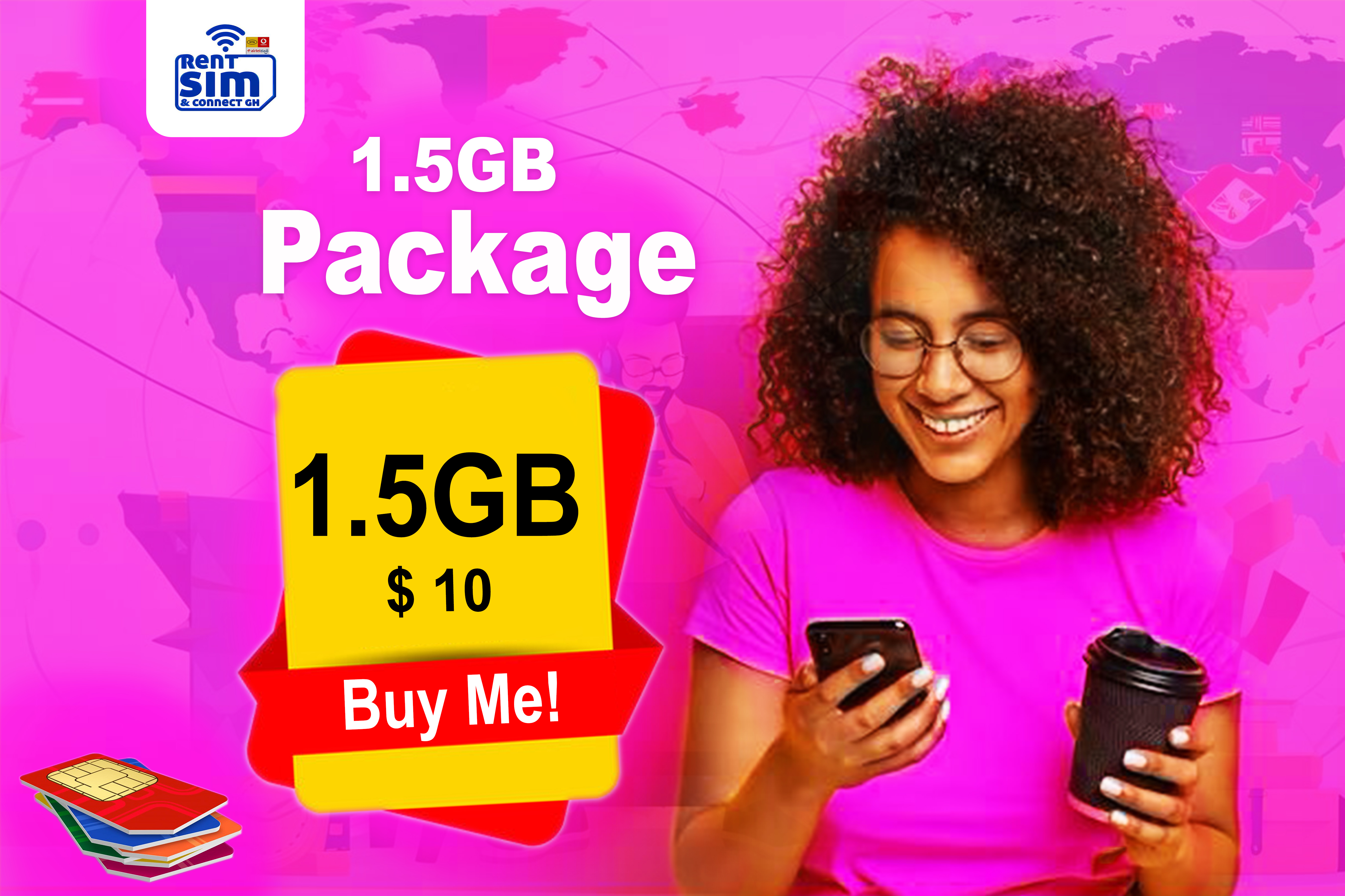 Next Sim Program Rent SIM Card while in Ghana - Unlimited Internet & Calls - RentSimConnect